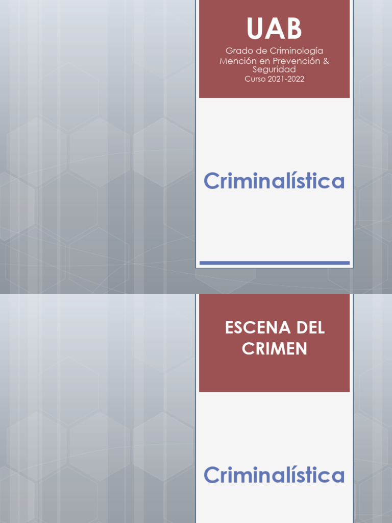 Criminalist A | PDF | Ciencia forense | Crímenes
