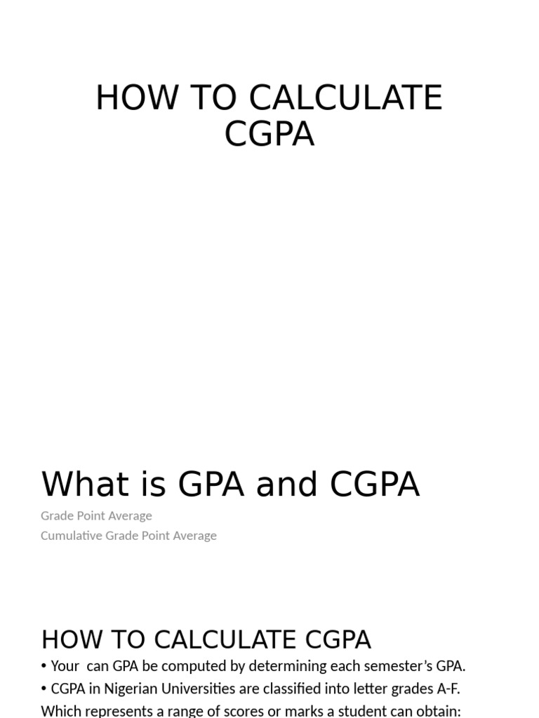 CGPA Calculation Guide for Students | PDF | Student Assessment And ...