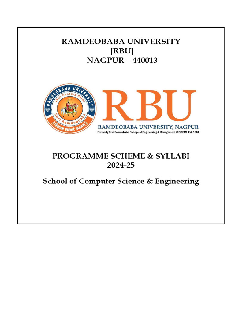 RBU B.Tech CSE Syllabus 2024-25 | PDF | C (Programming Language ...