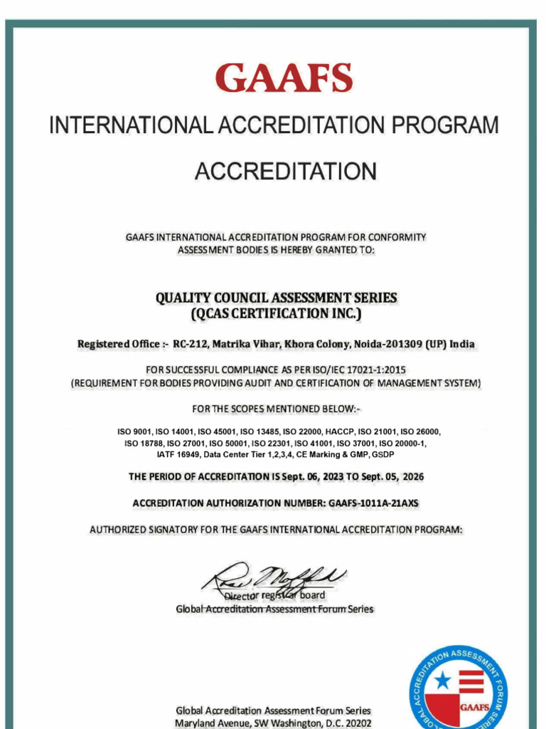 QCAS LICENCE - Amended | PDF