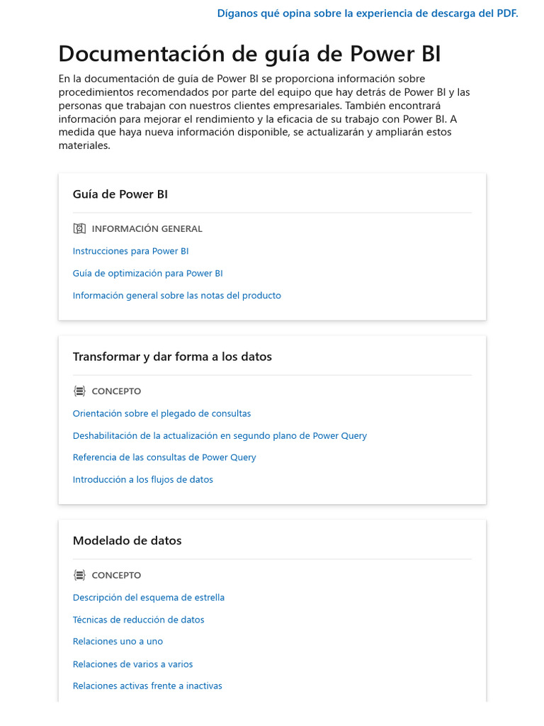 Guía de Optimización para Power BI | PDF | SQL | Almacenador ...