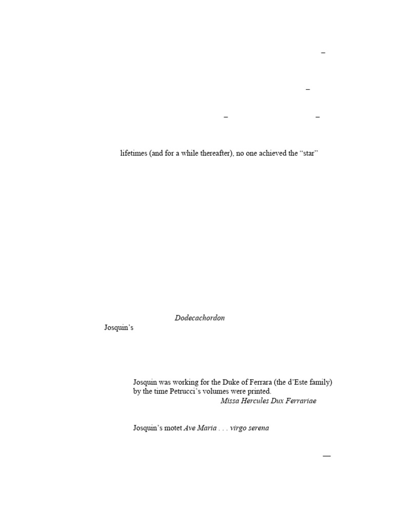 Taruskin Gibbs Student Outline Chapter 5 Edited SB | PDF | Renaissance