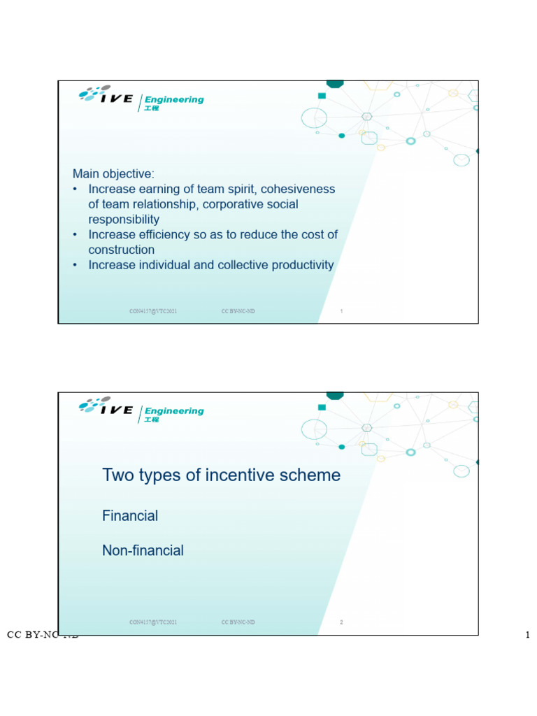 9 Incentive Scheme and Site Layout | PDF | Incentive | Labour Economics