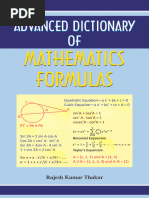 Advanced Mathematics Formulas Dictionary | PDF | Numbers