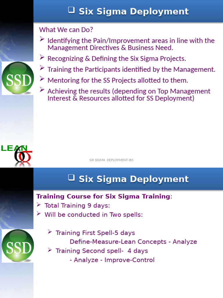 Training Course Lean Six Sigma - Green Belt-QCFI-V | PDF | Six Sigma ...