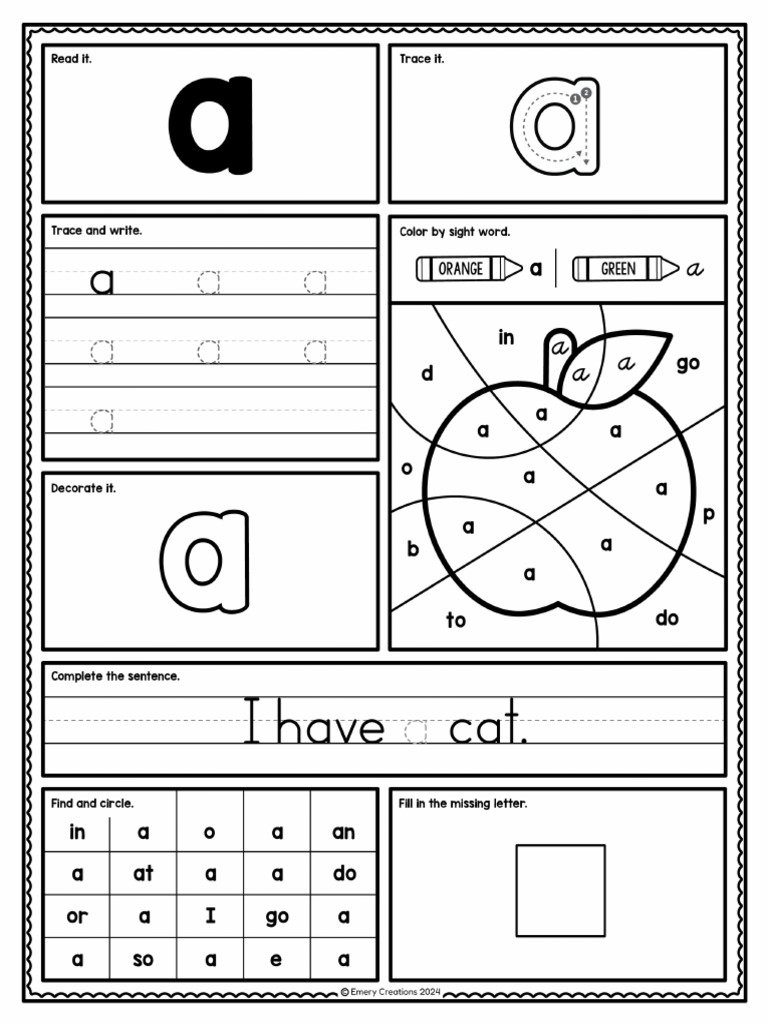 Pre-Primer Sight Word Worksheets | PDF