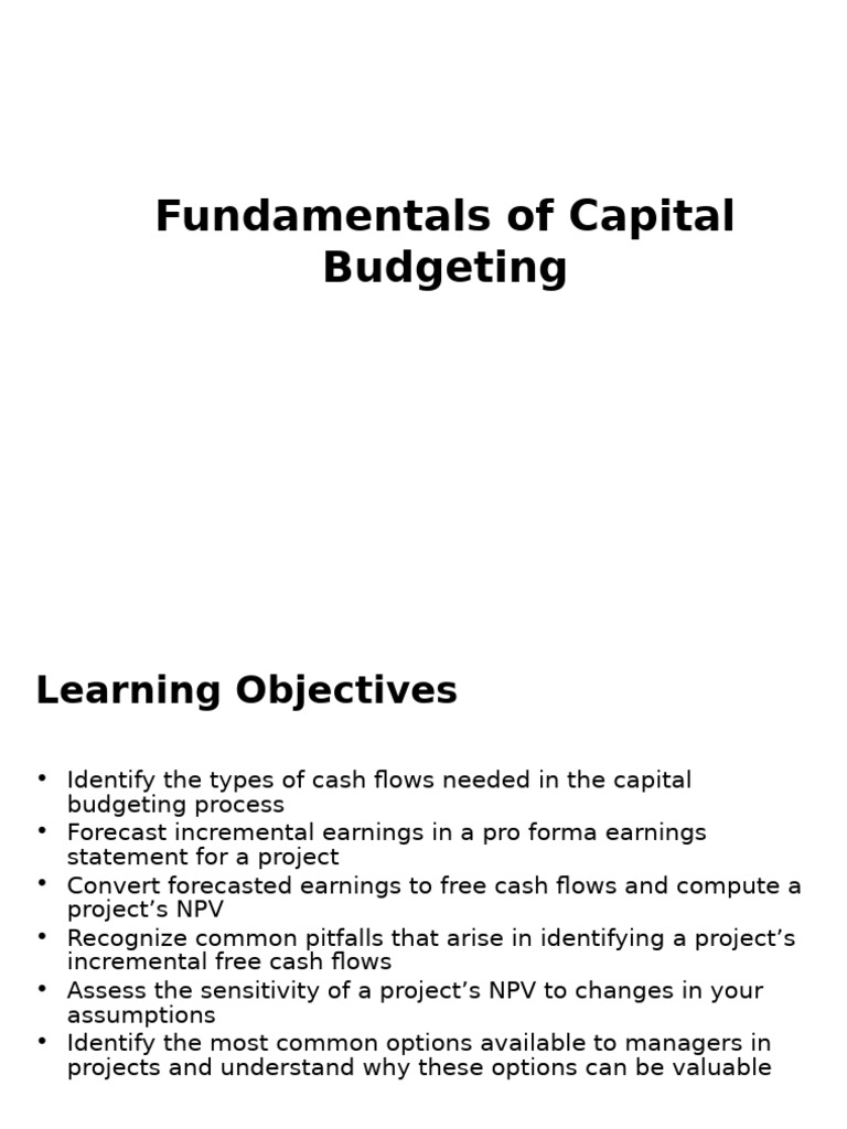 Cash Flow and Capex | PDF | Depreciation | Capital Budgeting