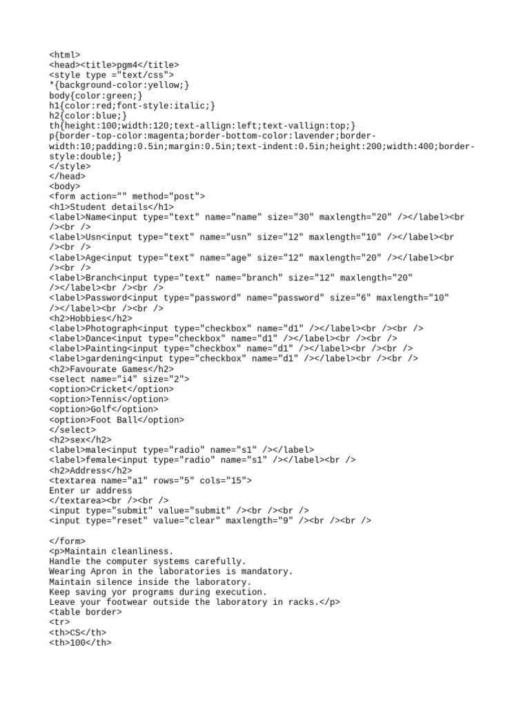 PRGRM 4 | PDF
