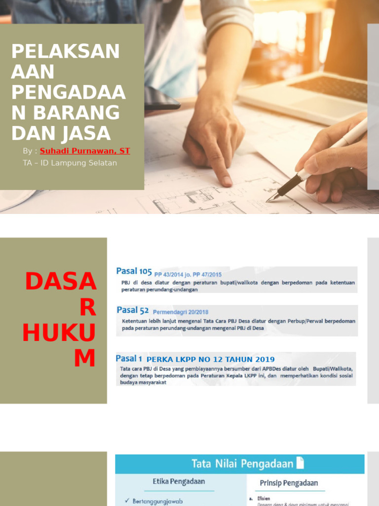 Panduan Pengadaan Barang dan Jasa Desa | PDF