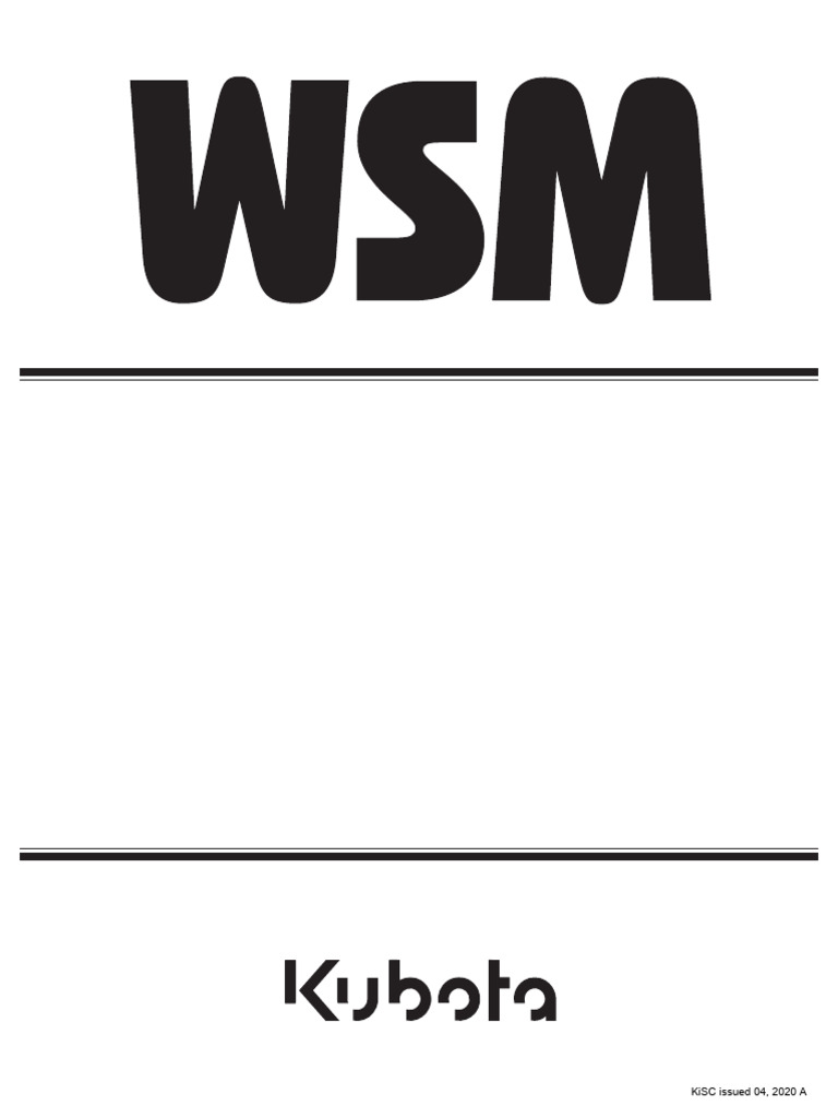Kubota Svl75-2 WSM | PDF | Screw | Throttle