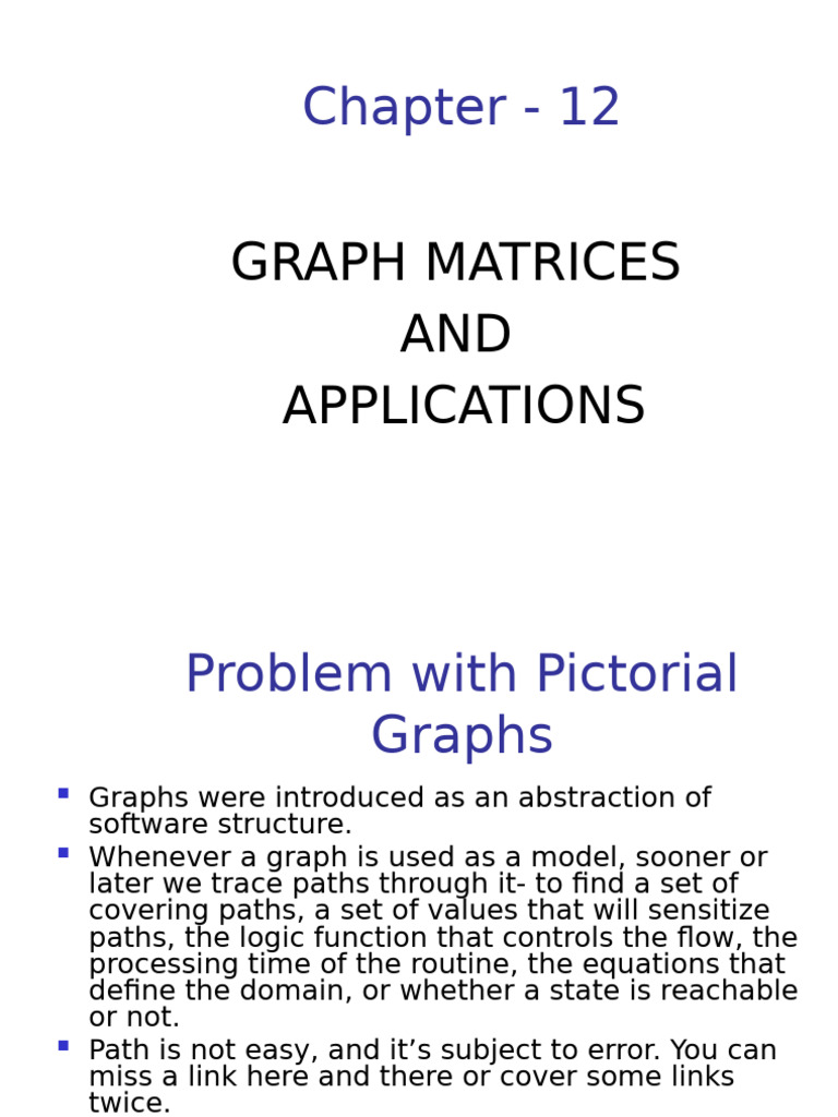 Unit 8 | PDF | Matrix (Mathematics) | Graph Theory