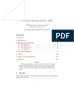 A Common Database Interface (DBI) : R-Databases Special Interest Group