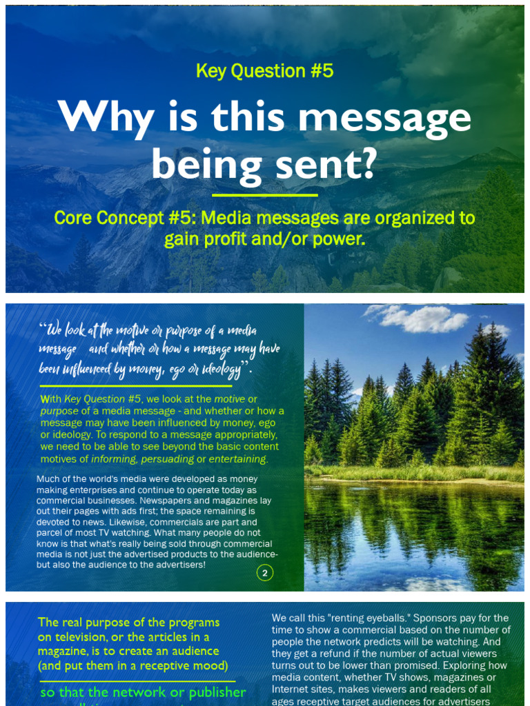 Understanding Media Message Motives | PDF | Advertising | Human ...