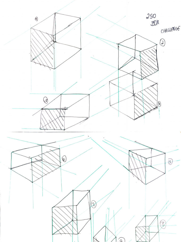 Draw-A-Box 250 Box Challenge | PDF