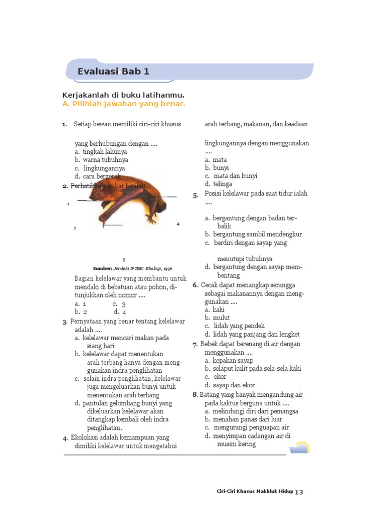 Soal Latihan IPA Kelas 6