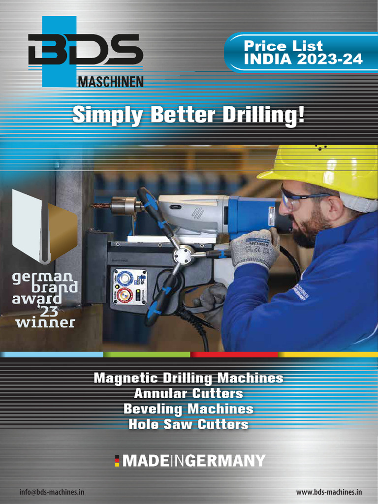 BDS Machines - Catalogue & Price List 2023-24 India | PDF | Cutting ...