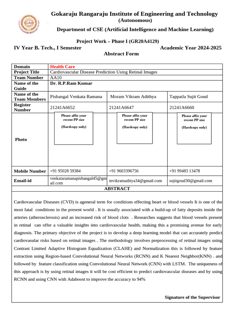 Major project abstract form version 2 0 aiml phase 1 nov 2024