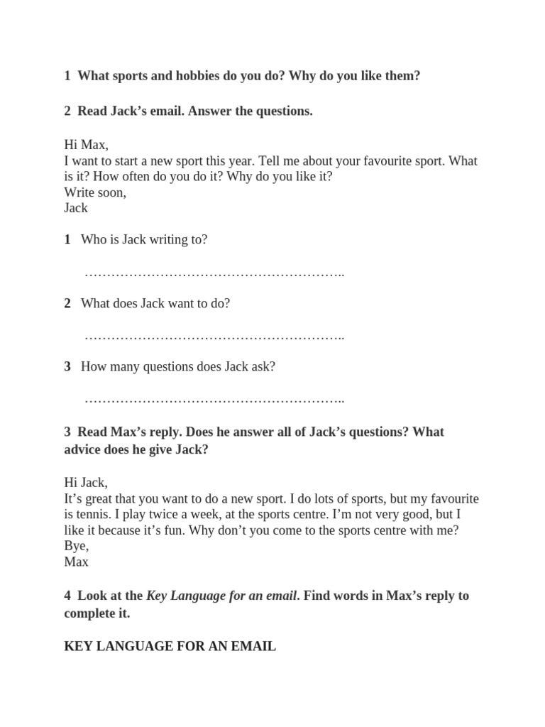 Write an email | PDF