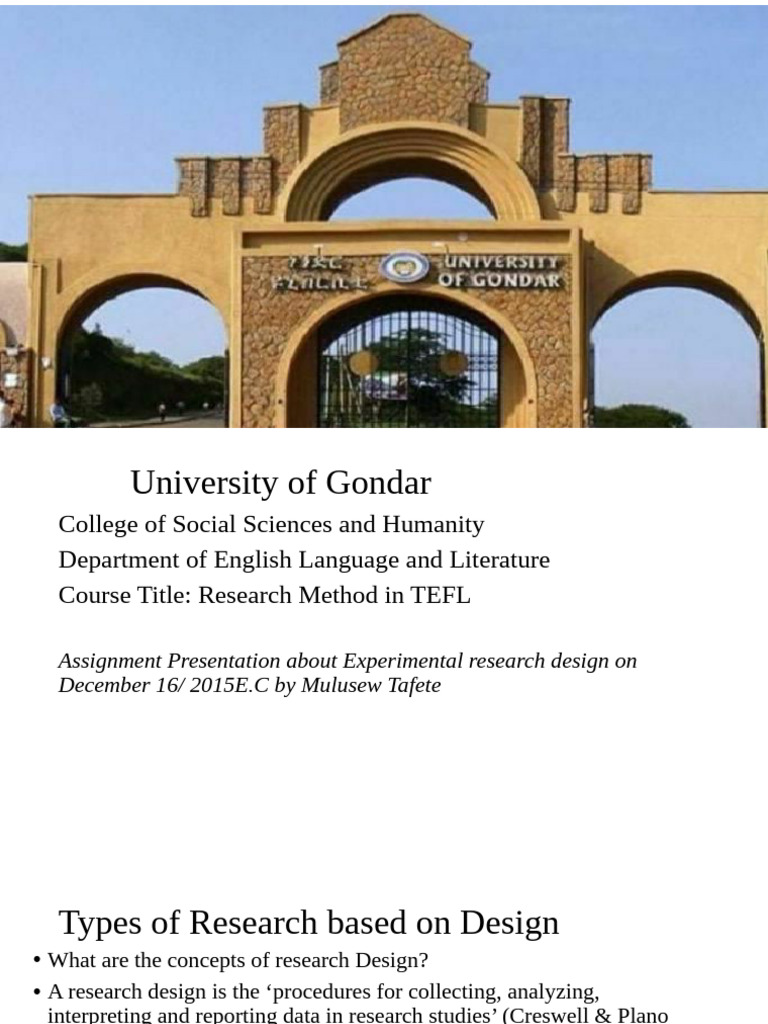 Experimental Research Design Overview | PDF | Experiment | Design Of ...