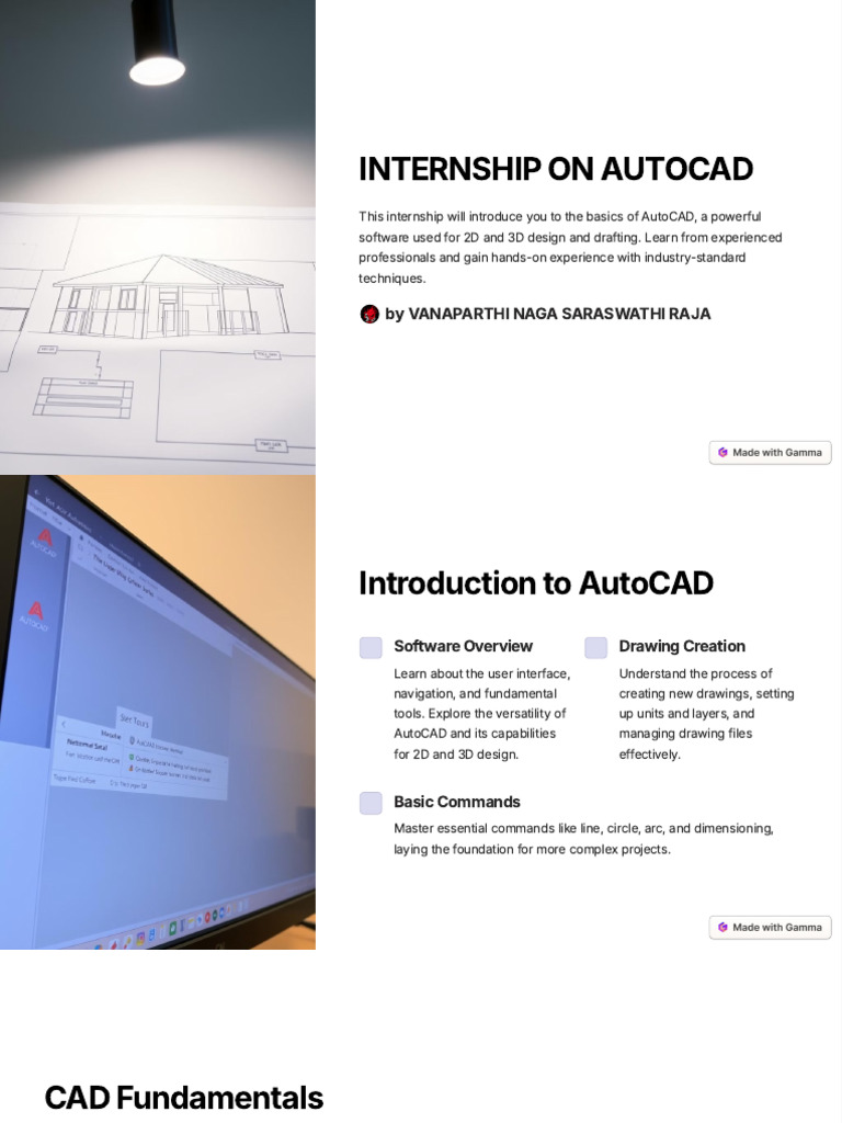 Internship-On-Autocad Reference | PDF | Technical Drawing | 3 D ...
