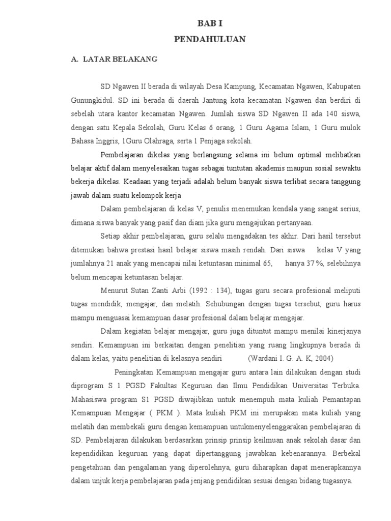 Bagian Isi Laporan Pkm