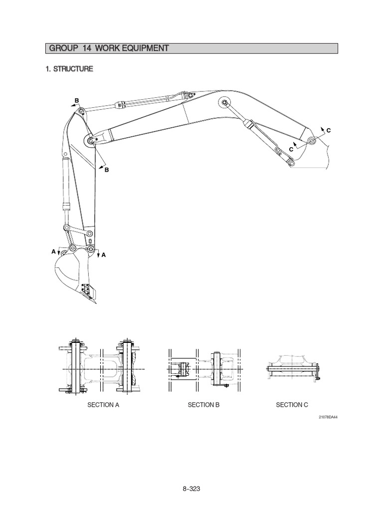 Work Equipment Assembly Removal Guide | PDF | Crane (Machine ...