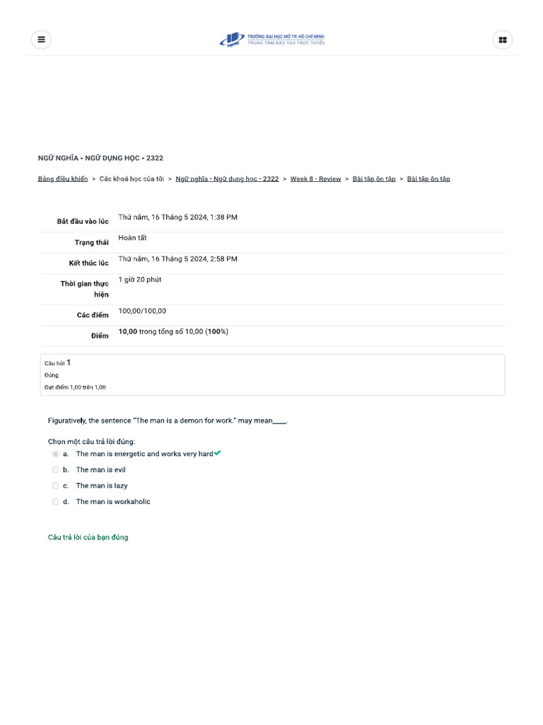 Test On Tap 100cau | PDF