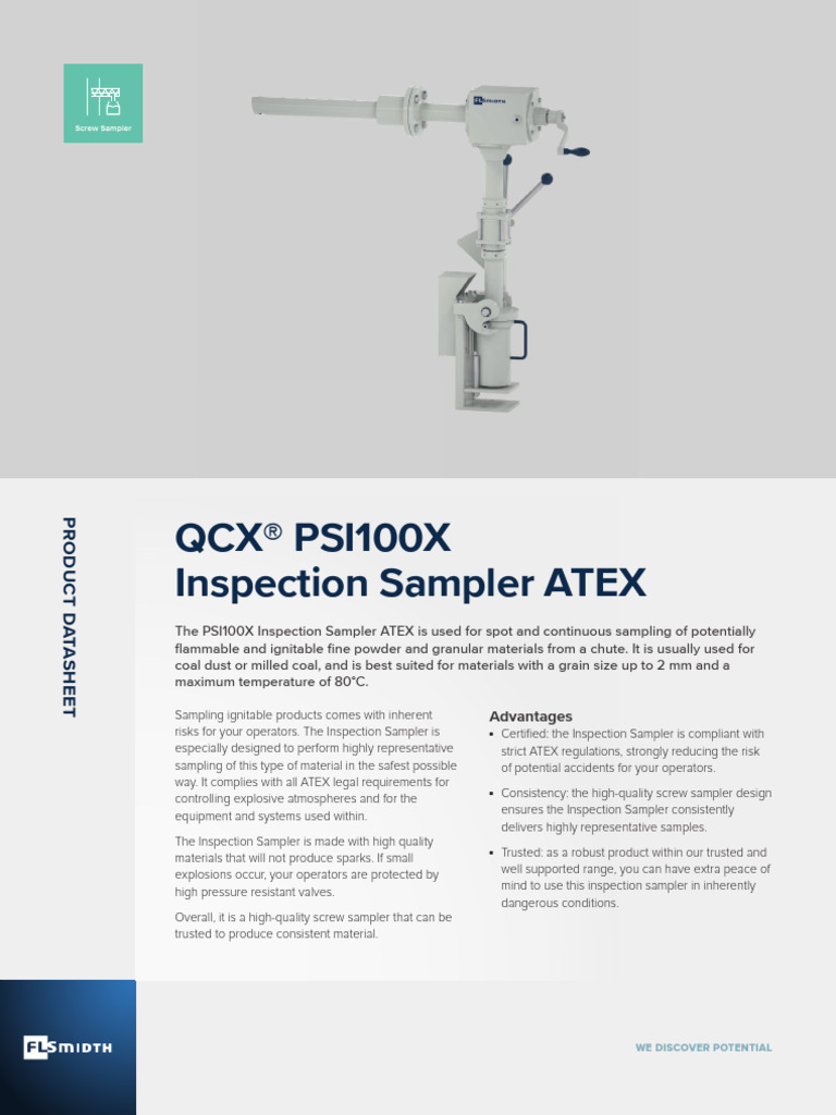 QCX PSI100 Inspection Sampler Powder | PDF