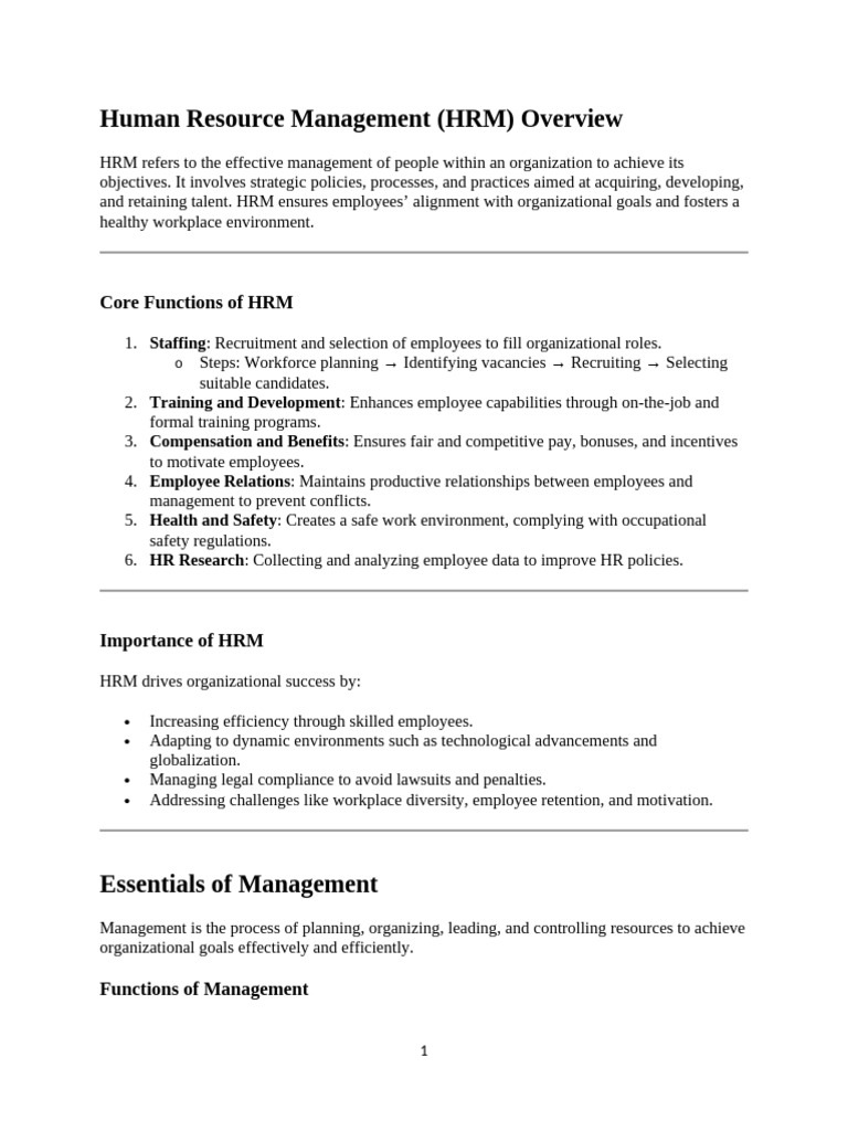 Human Resource Management | PDF | Human Resource Management | Employment