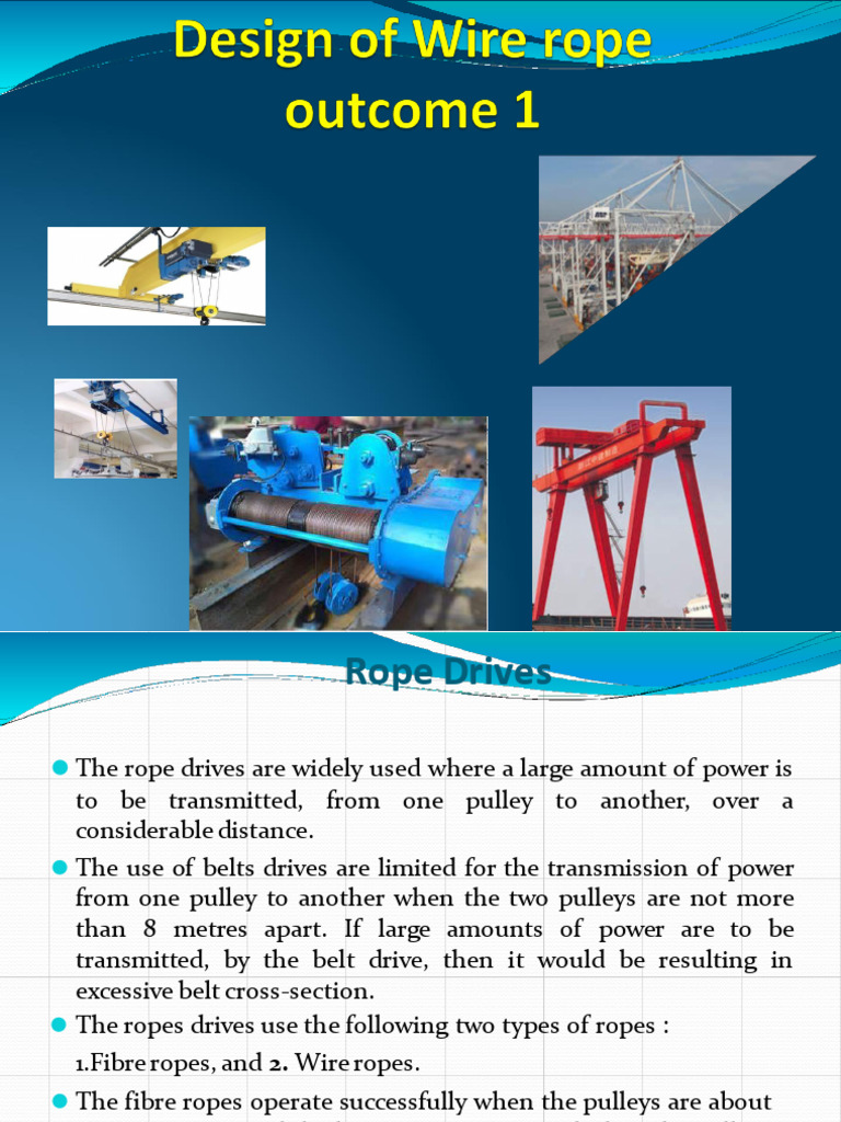 Design of Wire Rope Sep 24 | PDF | Rope | Wire