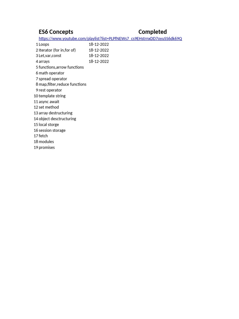 ES6 Concepts | PDF