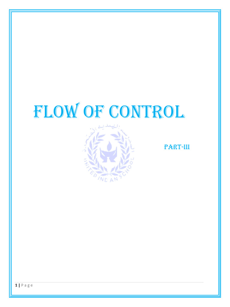 Control Flow and Program Examples | PDF | Computer Programming | Notation