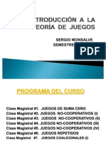 Curso de Teoría de Juegos I