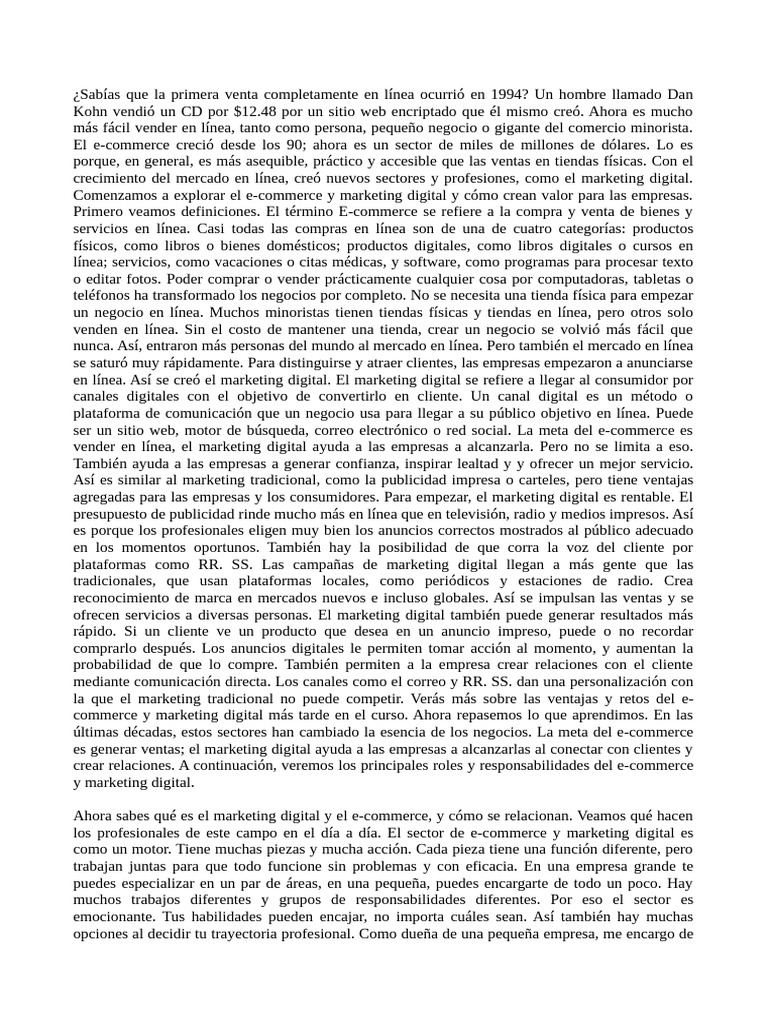 Curso de Marketing Digital Google | PDF | Publicidad digital | Comercio ...