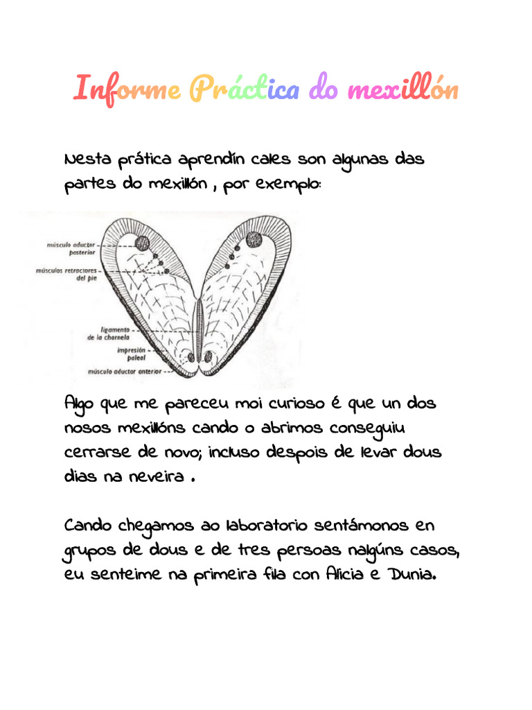 Alice-Informe Practica de Mexilón | PDF