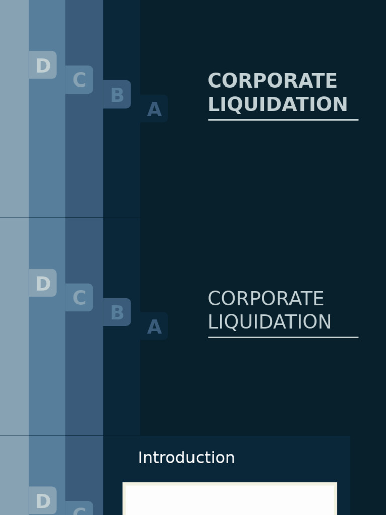 Corporate Liquidation Overview Guide | PDF | Bankruptcy | Liquidation