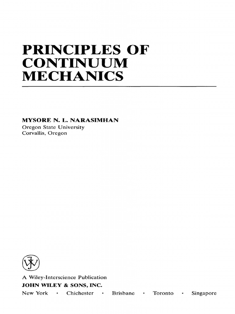 Principles of Continuum Mechanics | PDF | Tensor | Linear Elasticity