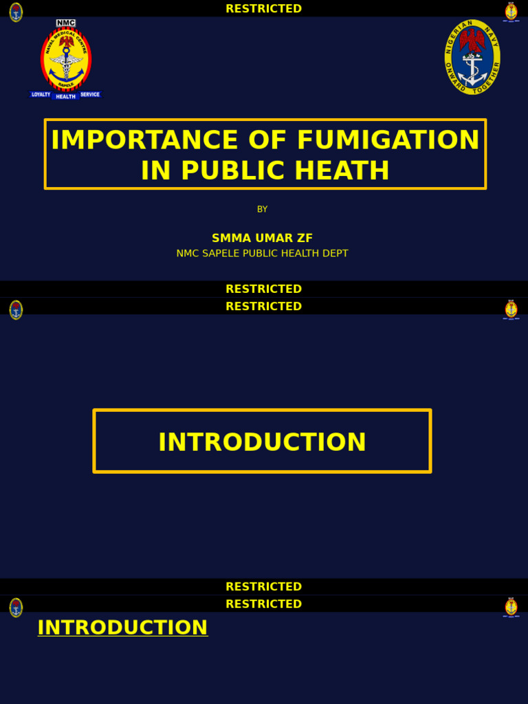 Importance of Fumigation in Public Health | PDF | Pesticide | Pest ...