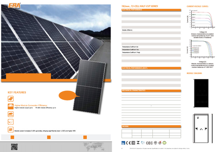 ERA Solar 585W Module Specifications | PDF | Solar Cell | Electric Power