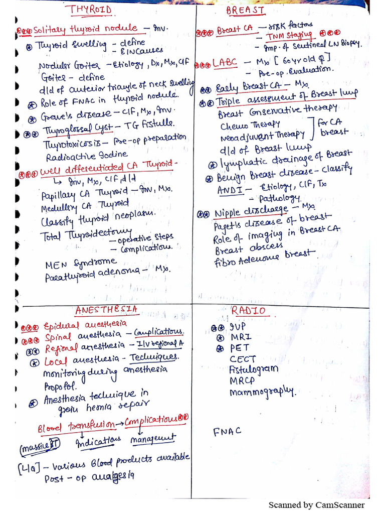 Surgery Questions List-1 | PDF