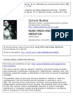 Cultural Studies: To Cite This Article: Joshua Tucker (2010) : MUSIC RADIO AND GLOBAL MEDIATION