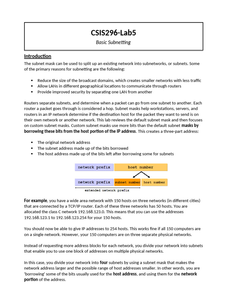 Basic Subnetting Techniques Explained | PDF | Computer Network | Ip Address