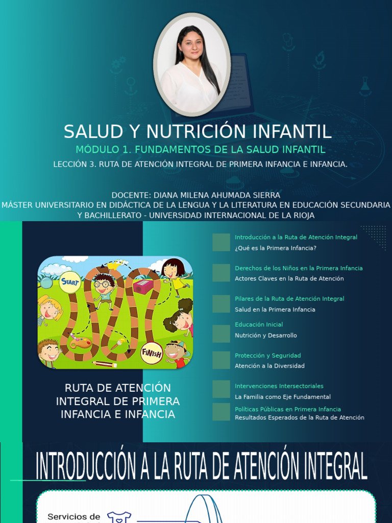 Lección 3 Ruta de Atención Integral de Primera Infancia e Infancia | PDF