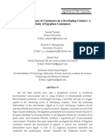 TANTAWI Green Consciousness of Consumers in A Developiing Country A Study of Egyptian Consumers