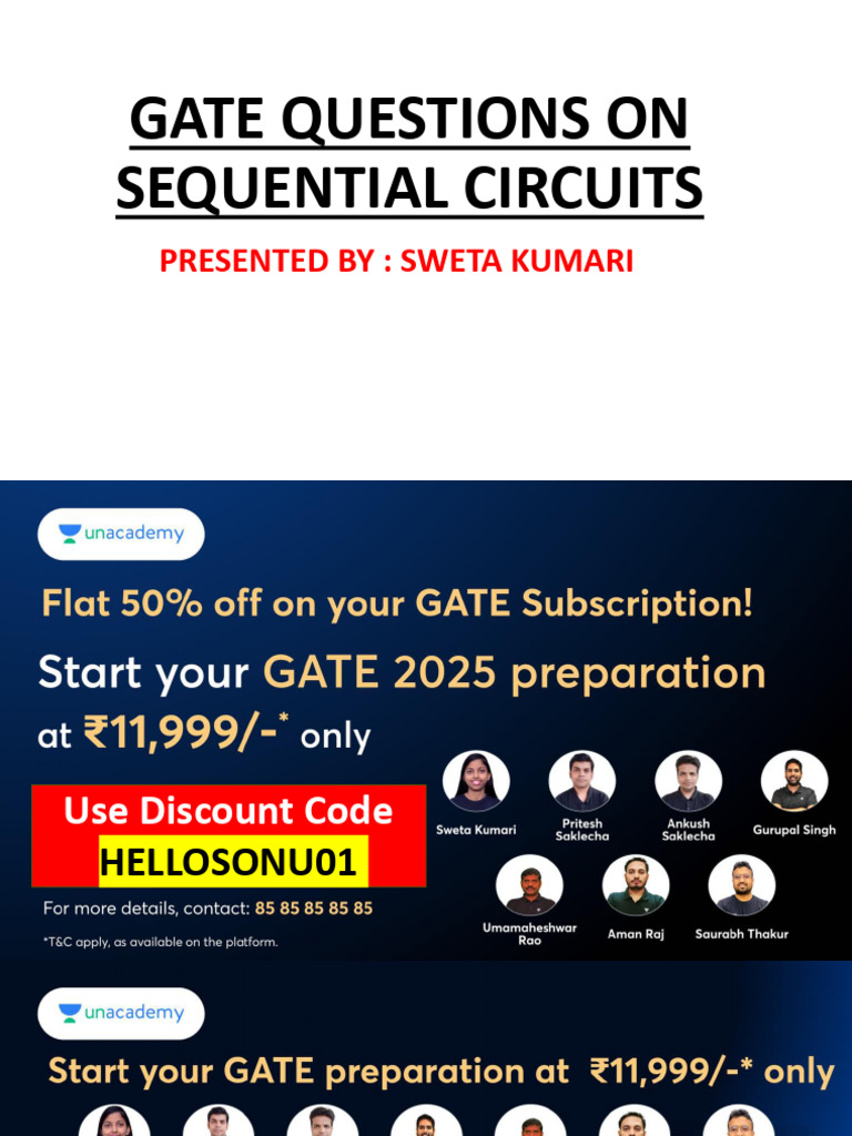 Gate questions on sequential circuits marathon 1 3 pdf computer