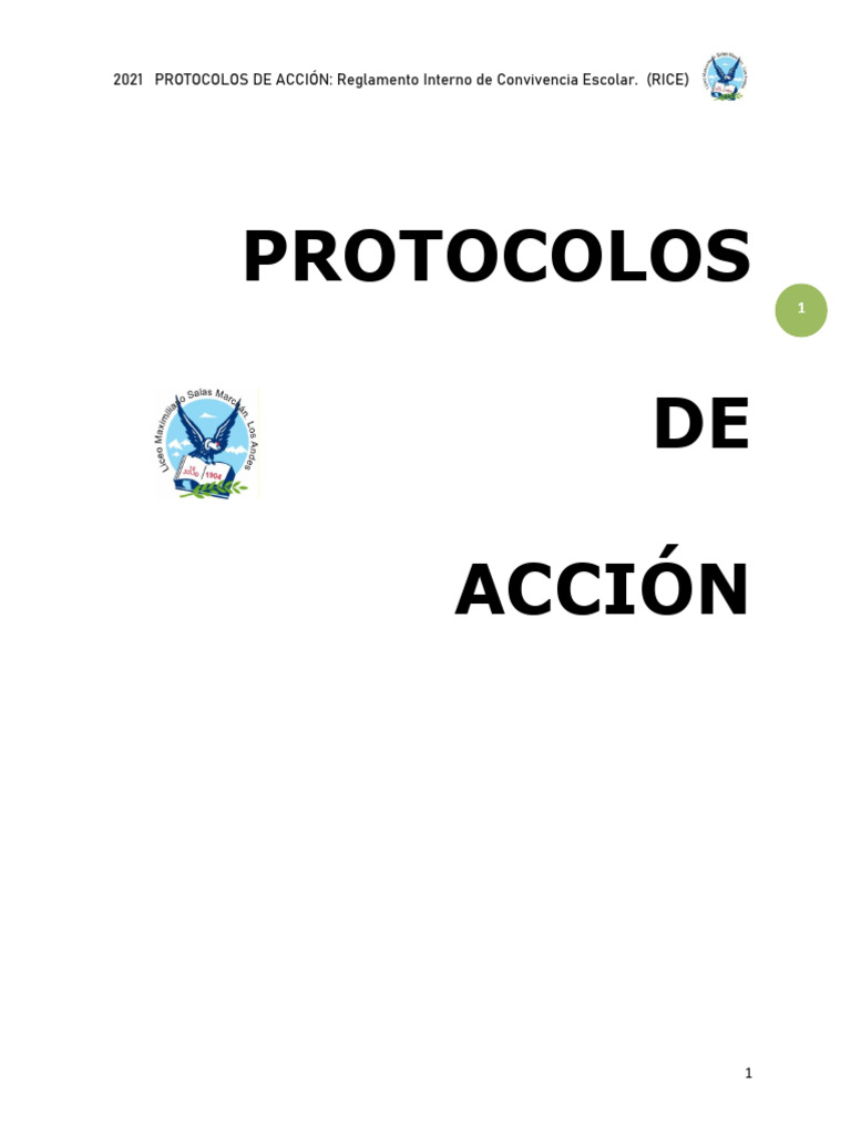 Protocolo de Convivencia Escolar 2021 | PDF | Abuso infantil | Abuso sexual