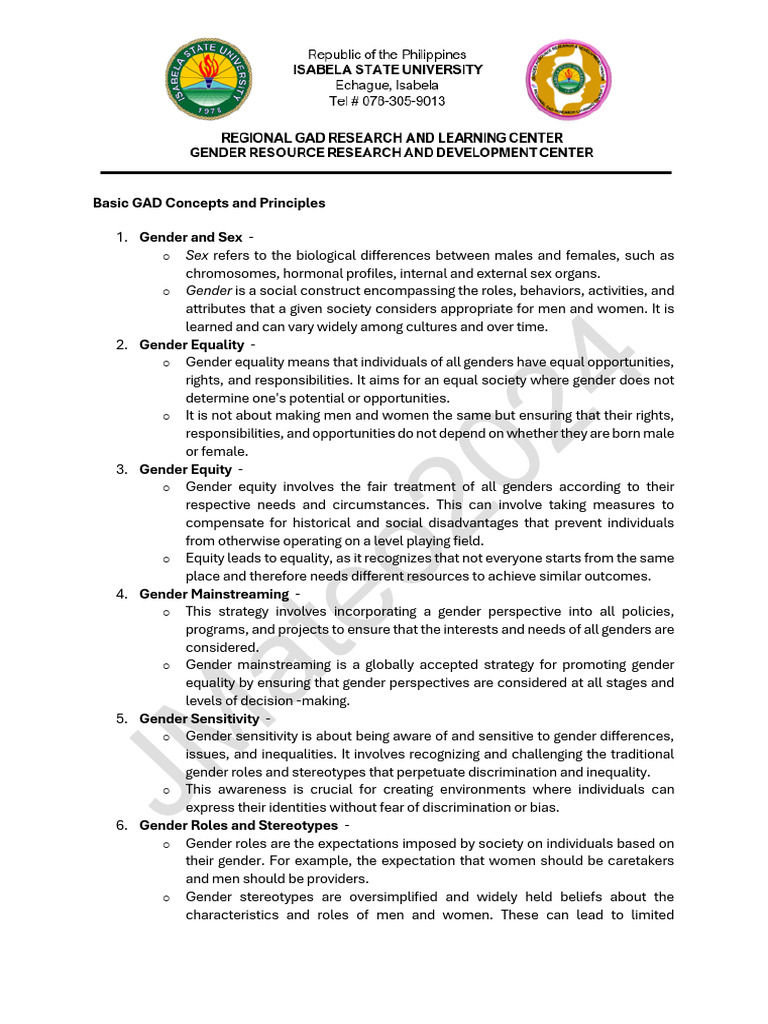Gender Concepts and Socialization Overview | PDF | Gender | Gender Studies