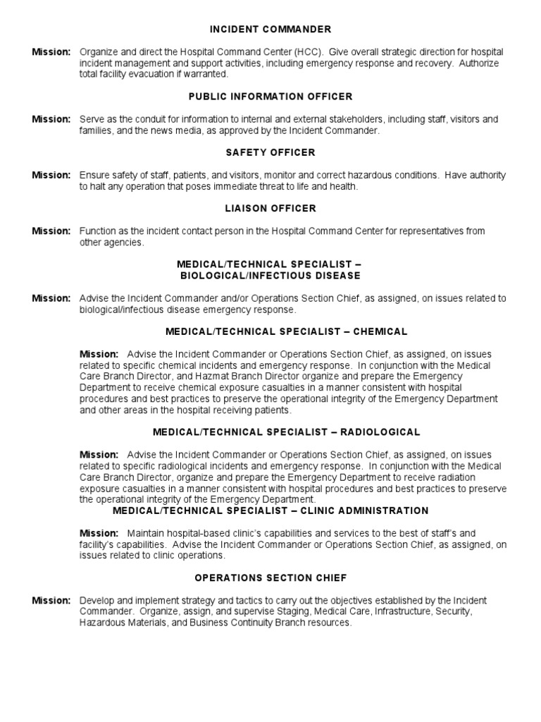 Hics Functions | PDF