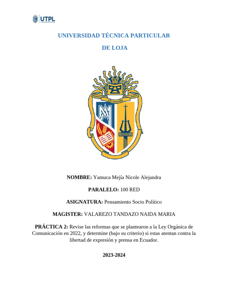 Ensayo pensamiento sociopolitico loc pdf libertad de expresi n