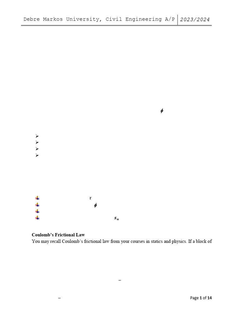 Shear Strength of Soils Explained | PDF | Soil Mechanics | Strength Of ...
